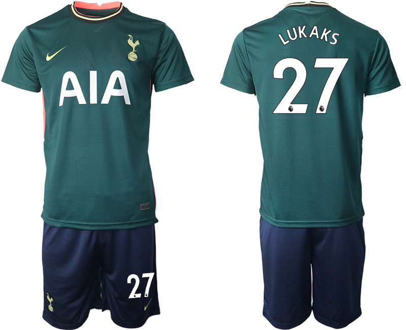 Men 2020-2021 club Tottenham away #27 green Soccer Jerseys->tottenham jersey->Soccer Club Jersey